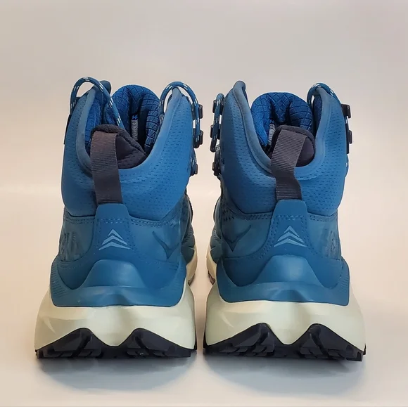 New HOKA Kaha 2 GTX Waterproof Hiking Boots Vibram Sole Teal Blue Women Size 7B - Picture 11 of 11